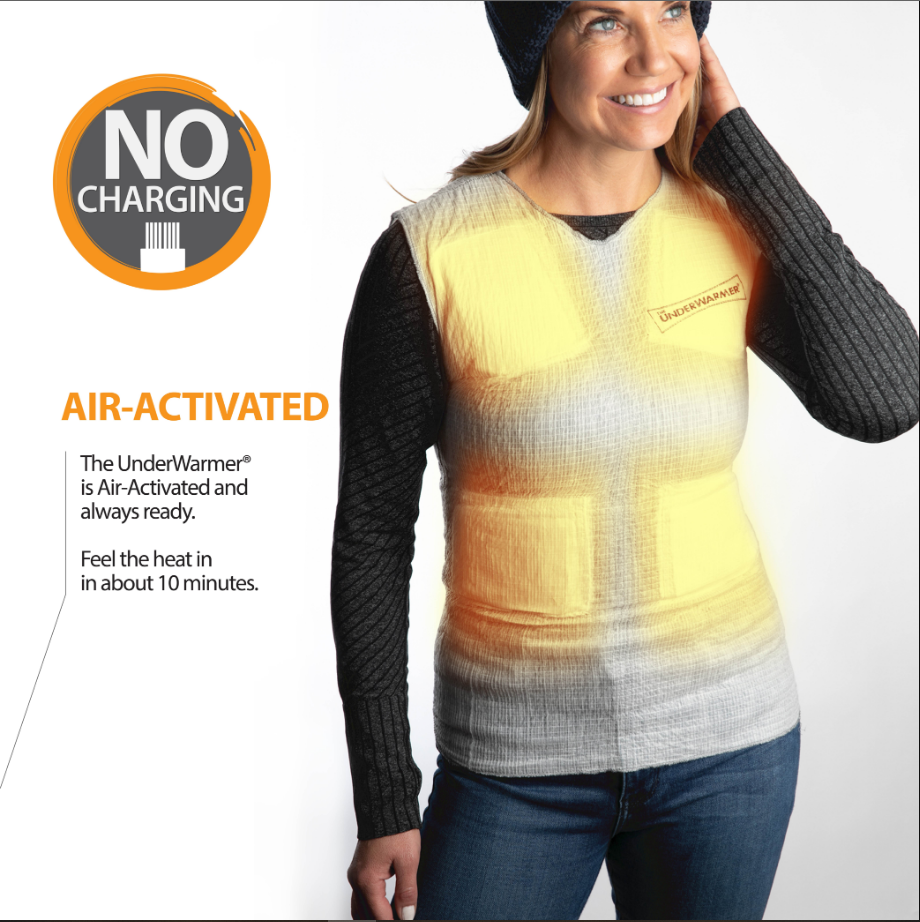 The UnderWarmer® Heated Vest Compression Shirt- Free Ground Shipping On Orders Over $25