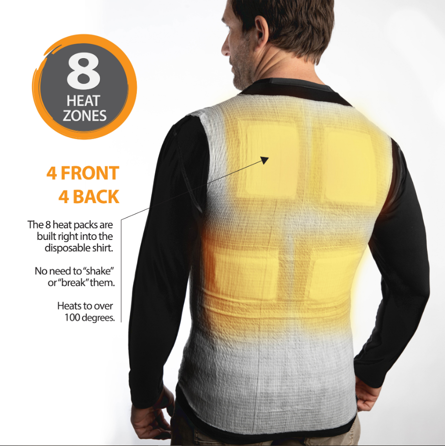 The UnderWarmer® Heated Vest Compression Shirt- Free Ground Shipping On Orders Over $25