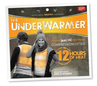 The UnderWarmer Heated Body Warmer Packaging